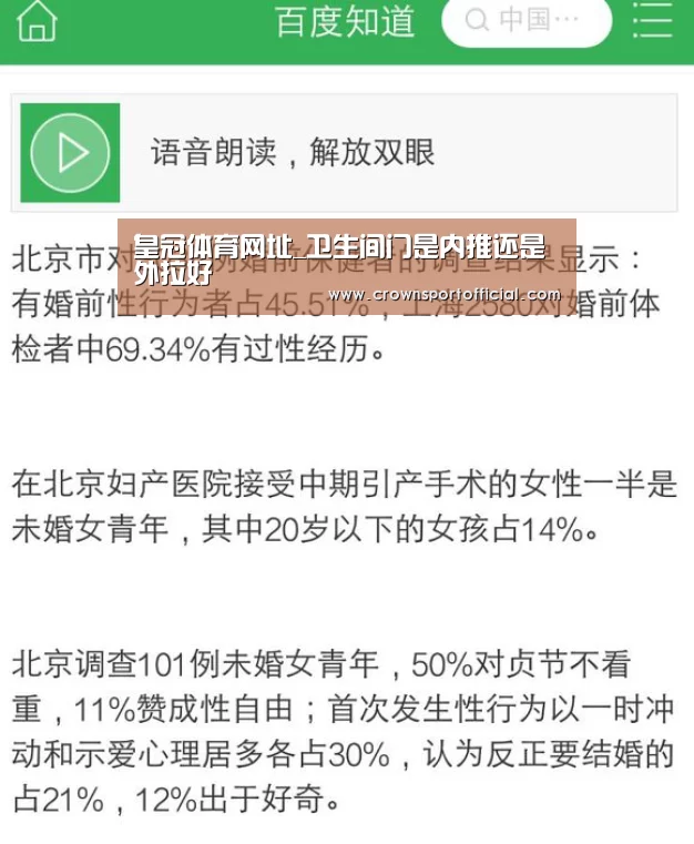 皇冠体育网址_卫生间门是内推还是外拉好(图1)